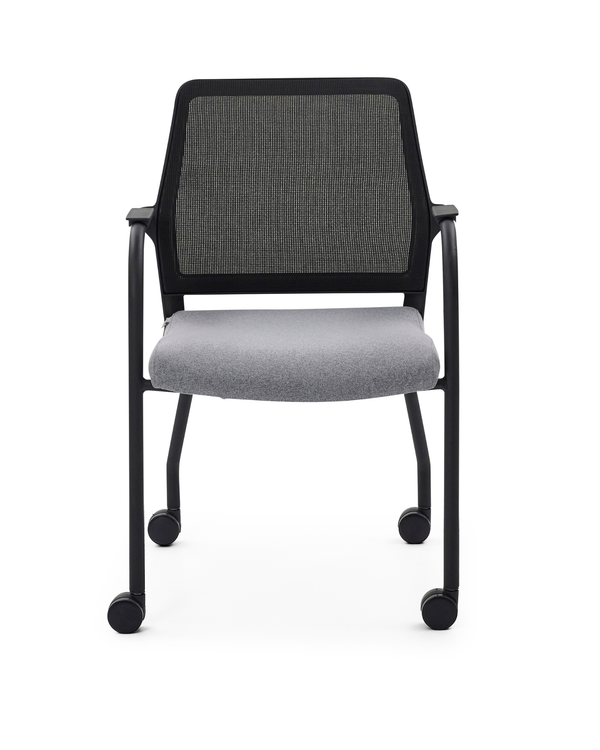 Chaise d'accueil aux lignes épurées et soutien lombaire - Luna