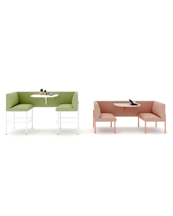 Canapé lounge compact, 2 hauteurs - Nora