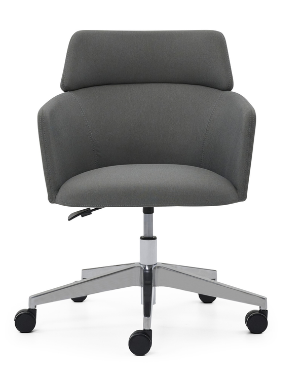 Chaise de travail au design dynamique et pieds mobiles - May