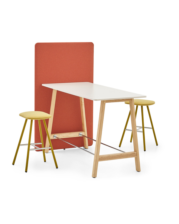 Table haute pied bois massif - Lenta