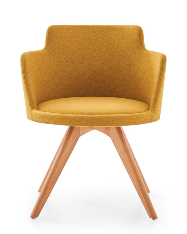 Chaise avec choix de piètement (bois ou métal) - Sar