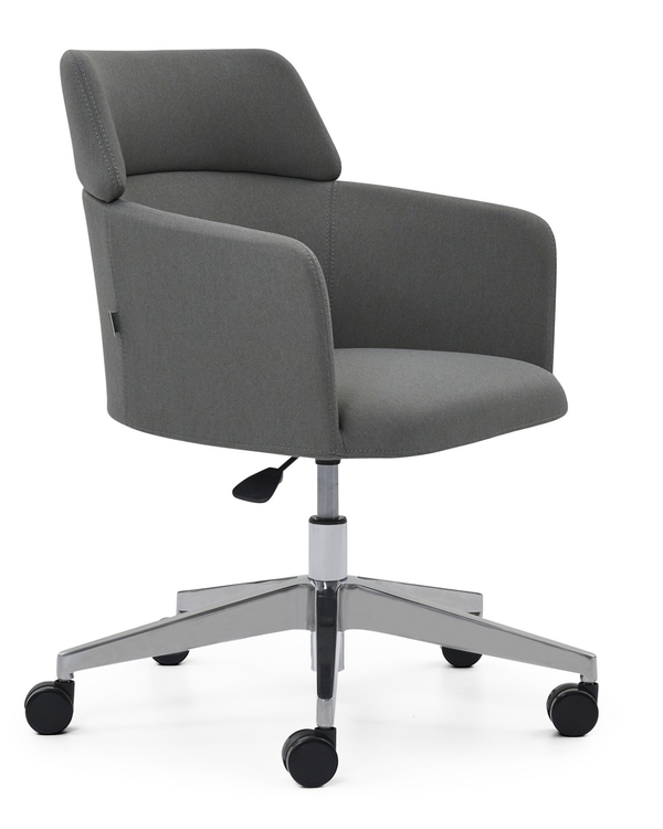 Chaise de travail au design dynamique et pieds mobiles - May