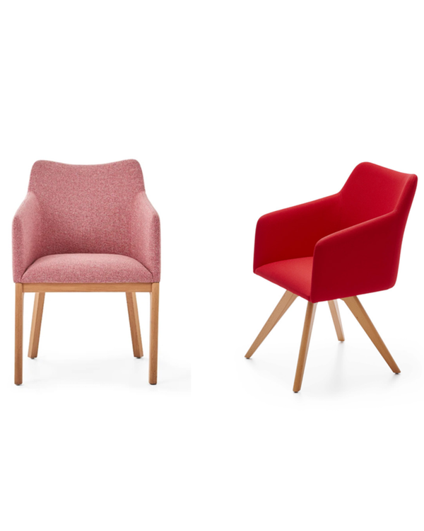 Fauteuil en bois avec choix de piètement - Lia-P Bois