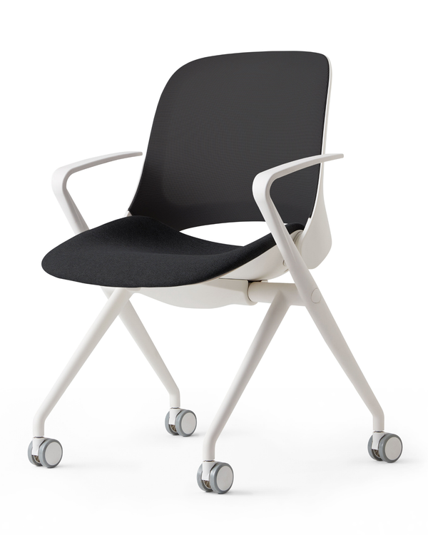 Chaise à piètement pliable sur roulettes - Vers