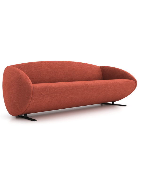Canapé 3 places design arrondi et minimaliste - Cigar