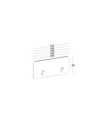 Écran acoustique frontal pour bureau
