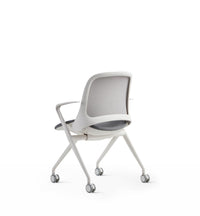 Chaise à piètement pliable sur roulettes - Vers