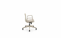 Chaise de travail sur roulettes, poignée et coussin en option - Tim
