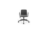 Chaise de travail sur roulettes avec coussin - Tim