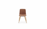 Chaise aux pieds en bois avec roulettes en option - Tim Wood