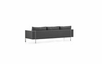 Canapé 3 places en métal et cuir pour bureaux exécutifs - Ren