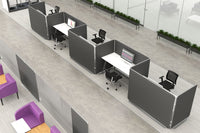 Écran acoustique autoportant piètement horizontal