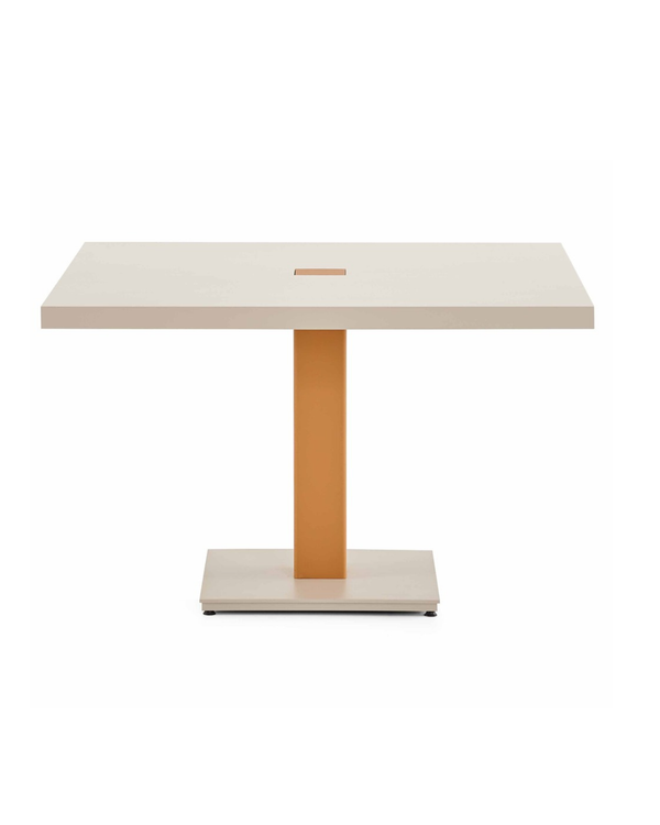 Table de réunion carrée avec câblage dissimulé - Mass
