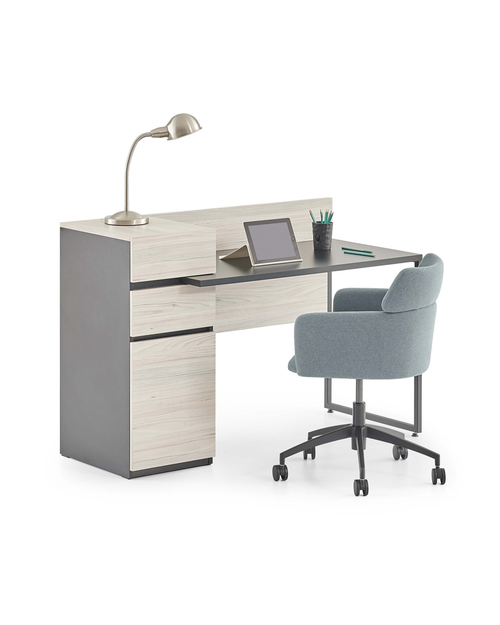 Bureau domestique avec caisson ou armoire de rangement - Mila