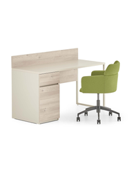 Bureau domestique avec caisson ou armoire de rangement - Mila