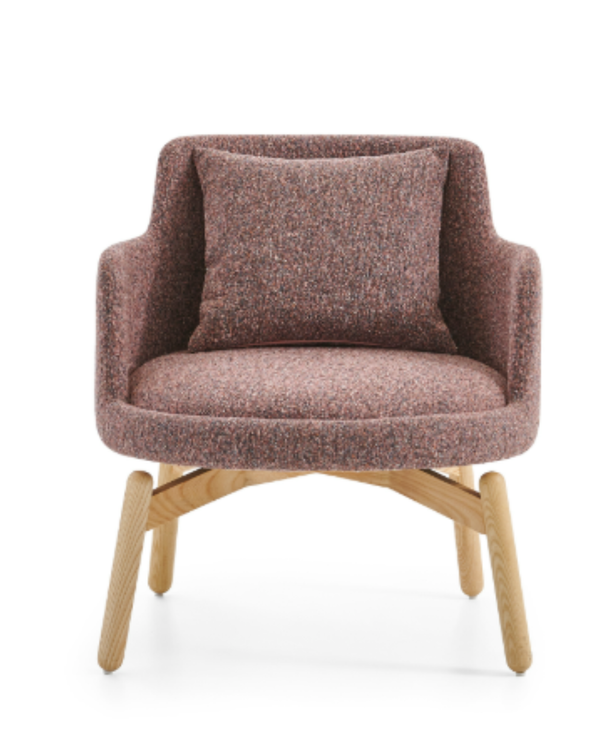 Fauteuil lounge enveloppant avec coussin lombaire - Sar