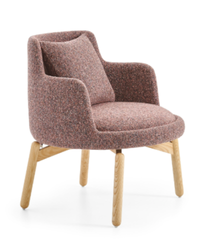 Fauteuil lounge enveloppant avec coussin lombaire - Sar