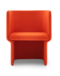 Fauteuil coque monobloc au design sculptural - Totem