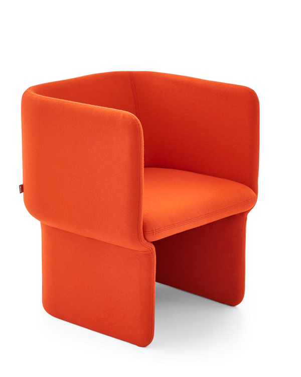Fauteuil coque monobloc au design sculptural - Totem