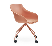 Chaise de réunion Birdy - corail