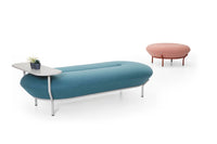 Banc tissu rembourré sans dossier, simple ou double - Capulus