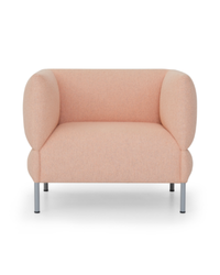 Fauteuil design sculptural avec soutien lombaire ergonomique - Chocolate