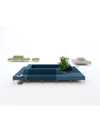 Banc modulaire central façon puzzle - Level Milieu