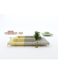 Banc modulaire central façon puzzle - Level Milieu
