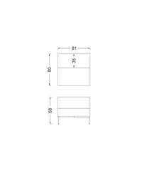 Banc modulaire central façon puzzle - Level Milieu