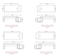 Bureau de direction modulable avec crédence assortie - Forma