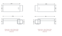 Bureau de direction modulable avec crédence assortie - Forma