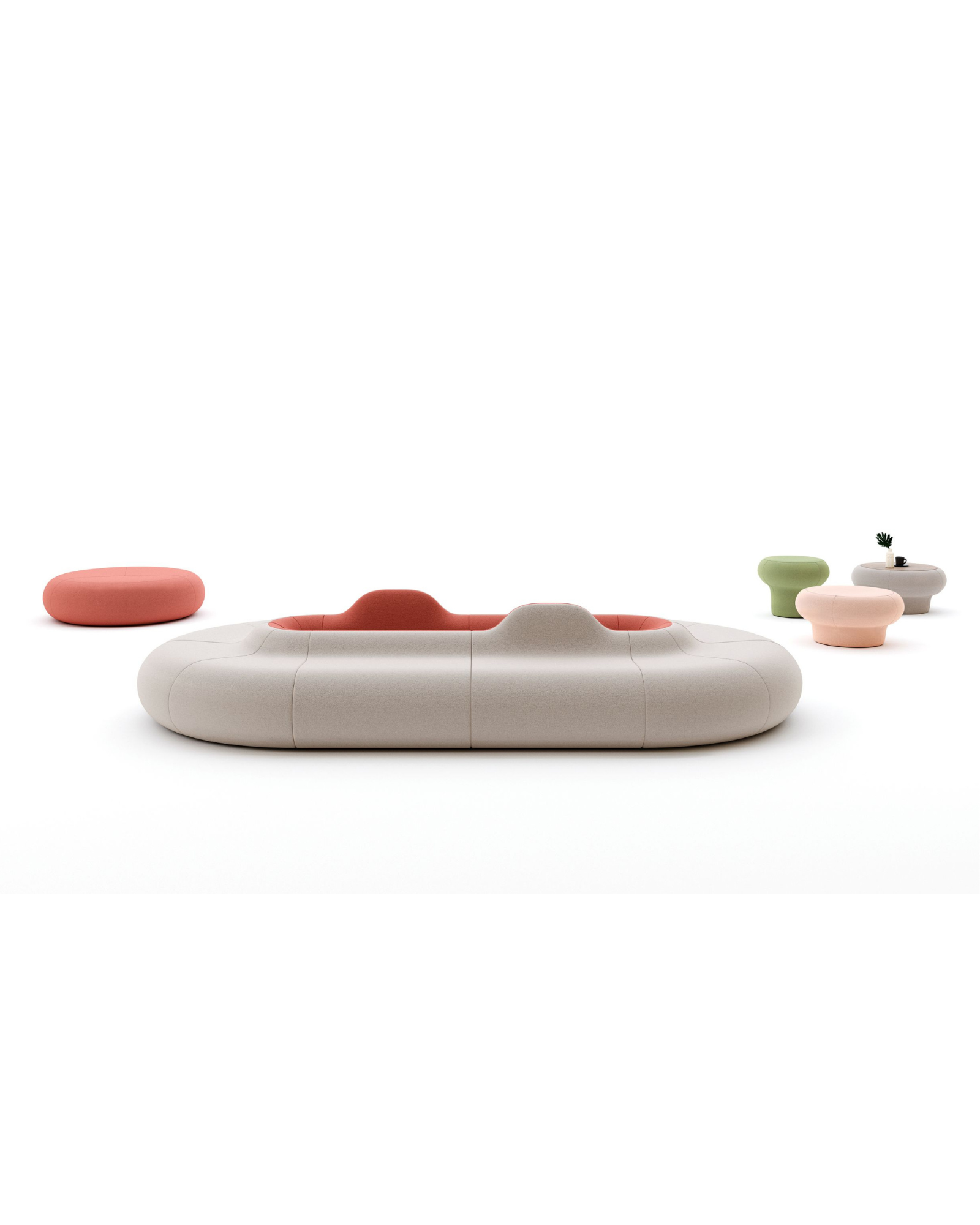 Banquette modulaire design pour espace lounge - Hole