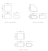 Banquette modulaire design pour espace lounge - Hole