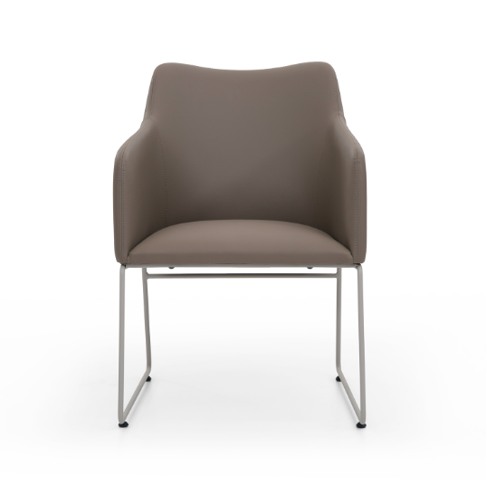 Chaise d'accueil au piètement transmission - Lia-P