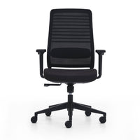 Siège de travail ergonomique avec roulettes et dossier résille - Luna