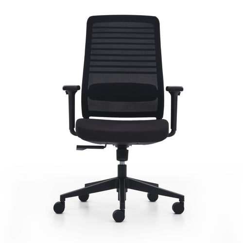 Siège de travail ergonomique avec roulettes et dossier résille - Luna