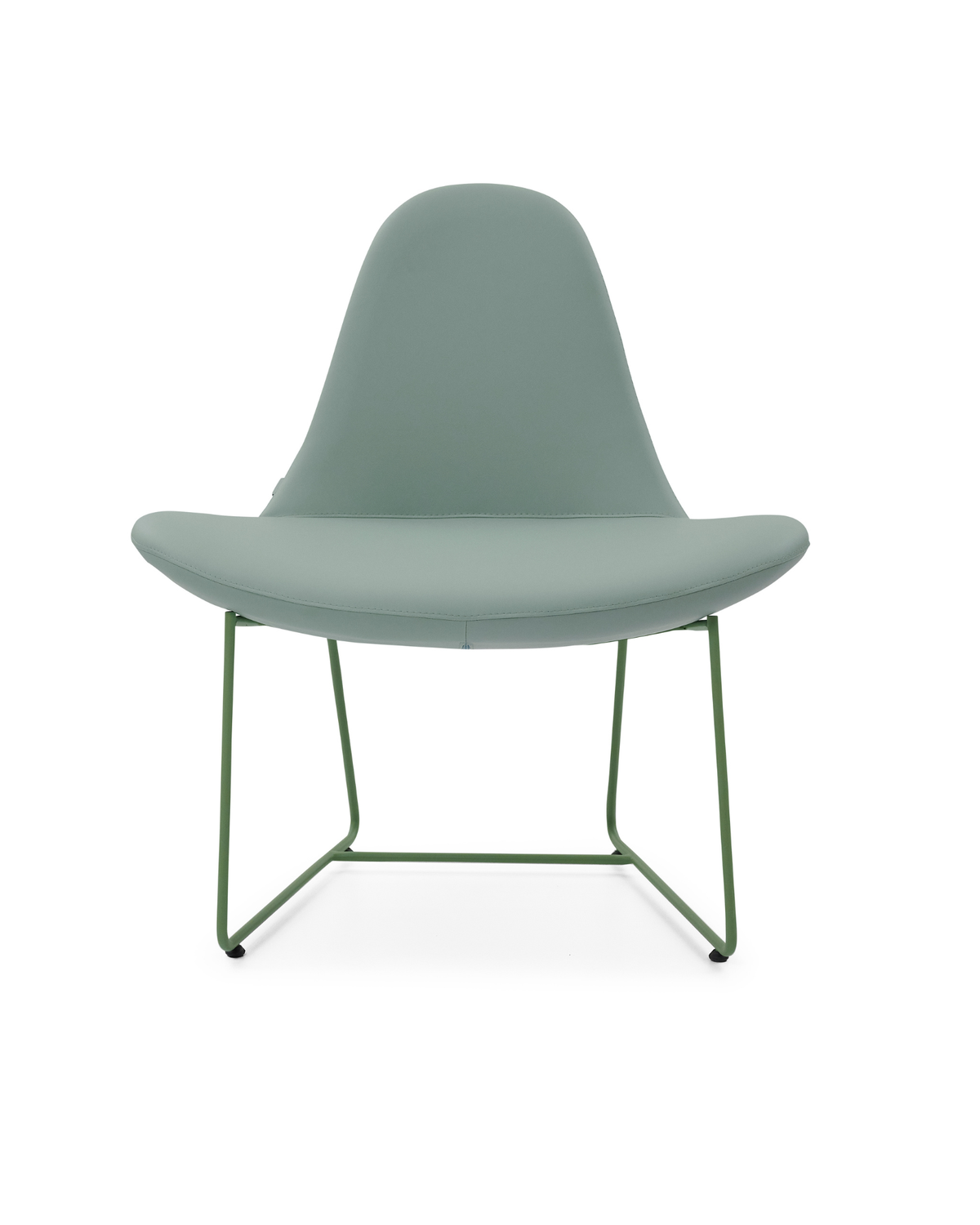 Chaise d'accueil au piètement transmission et forme accueillante - Manta