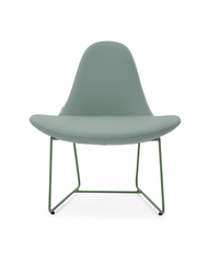 Chaise d'accueil au piètement transmission et forme accueillante - Manta