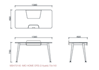 Bureau domestique simple et design - Mio