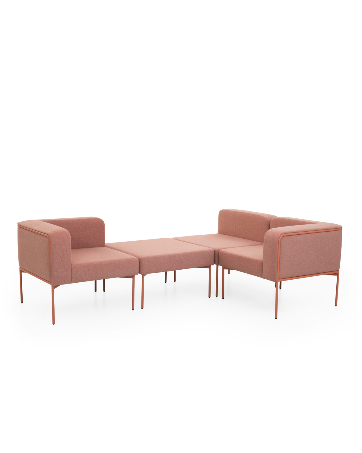 Canapé modulaire avec structure acier design épuré - Mola