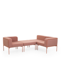 Canapé modulaire avec structure acier design épuré - Mola