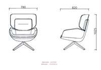 Fauteuil dossier haut et large - Oyster