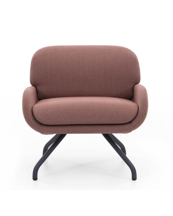 Fauteuil confortable au piètement tubulaire réglable - Pal