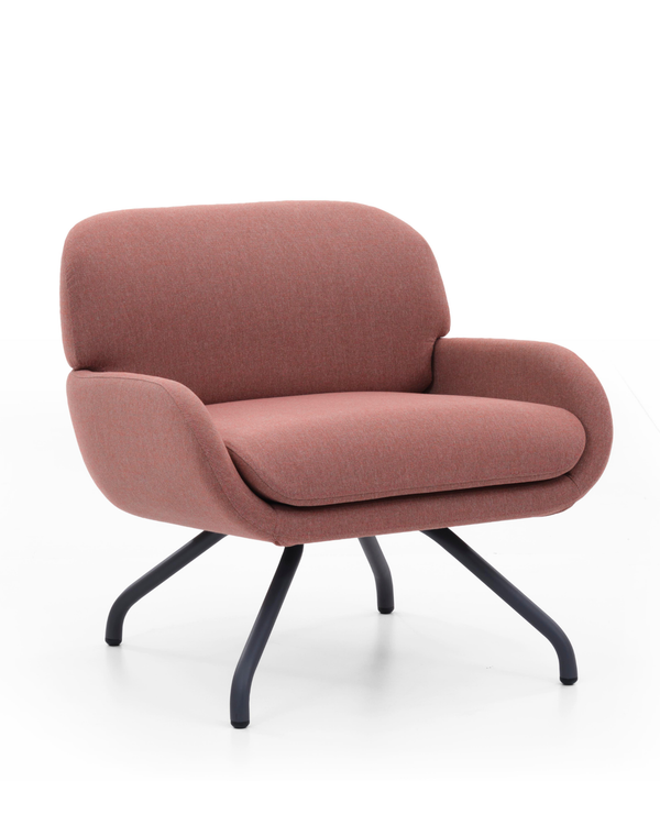 Fauteuil confortable au piètement tubulaire réglable - Pal