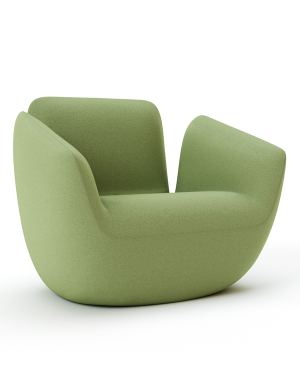 Fauteuil lounge 1 place aux formes organiques inspirées de la nature - Whale