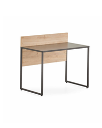 Bureau droit avec panneau modesty assorti - Mila