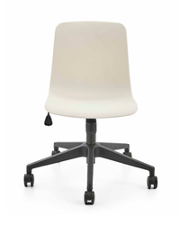 Chaise de travail sur roulettes, poignée et coussin en option - Tim
