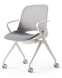 Chaise à piètement pliable sur roulettes - Vers