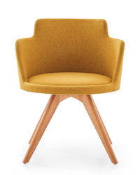 Chaise avec choix de piètement (bois ou métal) - Sar