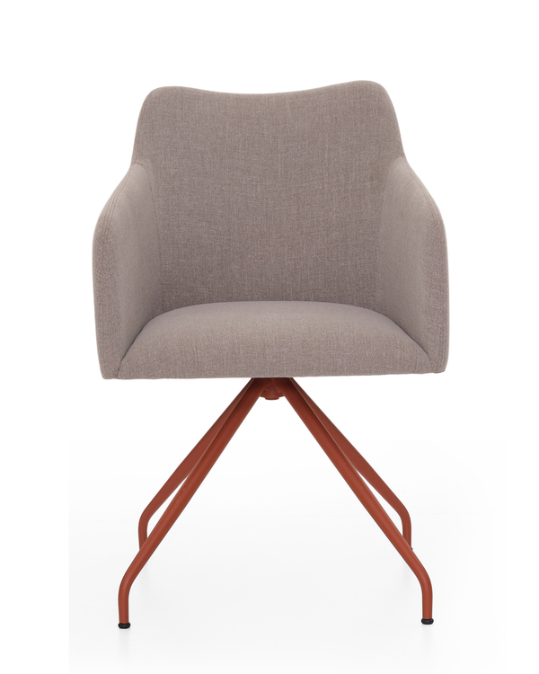 Fauteuil au piètement métallique 4 pieds - Lia-P Métal